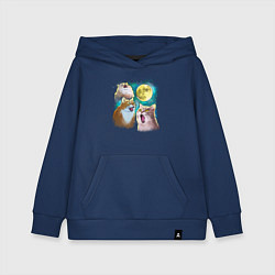 Детская толстовка-худи Котики воют на Луну