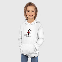 Толстовка детская хлопковая Amlie радость Амели и гном, цвет: белый — фото 2