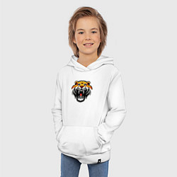 Толстовка детская хлопковая Power Tiger, цвет: белый — фото 2