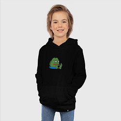 Толстовка детская хлопковая Pepe love пепе лов, цвет: черный — фото 2