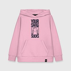 Детская толстовка-худи Человечек с высунутым языком