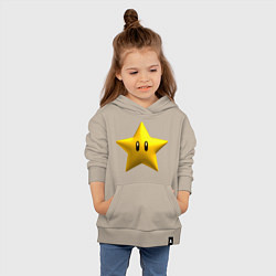 Толстовка детская хлопковая PowStar, цвет: миндальный — фото 2