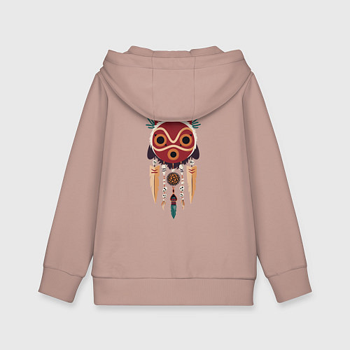 Детская толстовка-худи Princеss mononoke / Пыльно-розовый – фото 2