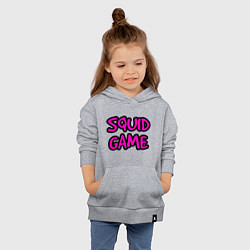 Толстовка детская хлопковая Squid Game Pinker, цвет: меланж — фото 2