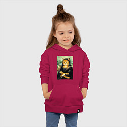 Толстовка детская хлопковая Мона киса, цвет: маджента — фото 2