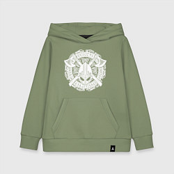 Детская толстовка-худи Руны, топоры и шлем