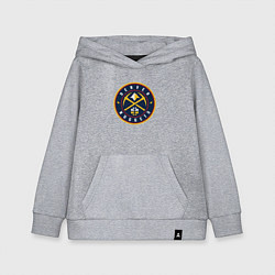 Детская толстовка-худи Денвер Наггетс логотип