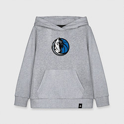 Детская толстовка-худи Даллас Маверикс логотип