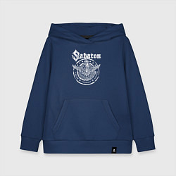 Детская толстовка-худи Белый логотип Sabaton