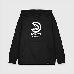 Толстовка детская хлопковая Атланта Хокс, Atlanta Hawks, цвет: черный