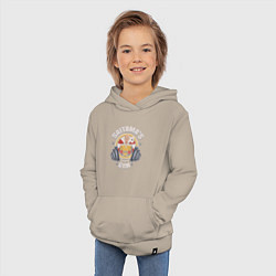 Толстовка детская хлопковая Ванпанчмен 01, цвет: миндальный — фото 2