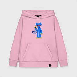 Толстовка детская хлопковая Monster Huggy WuggyХагги Вагии, цвет: светло-розовый