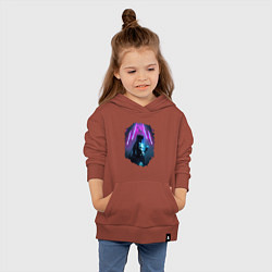 Толстовка детская хлопковая ДЖИНКС, ЛИГА ЛЕГЕНД ARCANE JINX, цвет: кирпичный — фото 2