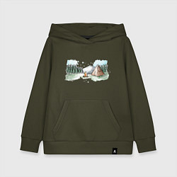 Детская толстовка-худи Поход в горы