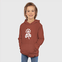 Толстовка детская хлопковая Темнейшее подземелье DD, цвет: кирпичный — фото 2