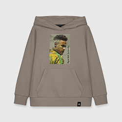 Толстовка детская хлопковая Neymar Junior - Brazil national team, цвет: утренний латте