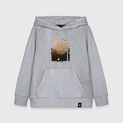 Детская толстовка-худи Туристический поход в лесу