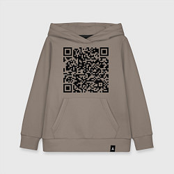 Детская толстовка-худи QR-код Скала Джонсон