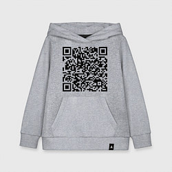 Детская толстовка-худи QR-код Скала Джонсон