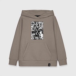 Детская толстовка-худи ДЖотаро Куджо на панели манги