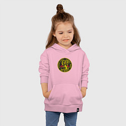 Толстовка детская хлопковая Кобра Кай Большое Лого, цвет: светло-розовый — фото 2
