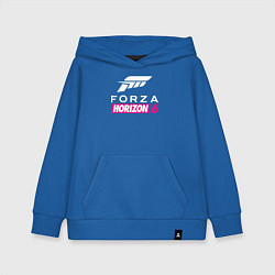 Толстовка детская хлопковая Forza Horizon 6 logo, цвет: синий