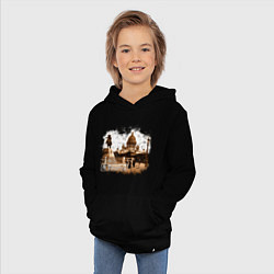 Толстовка детская хлопковая Санкт-Петербург Ретро Питер, цвет: черный — фото 2