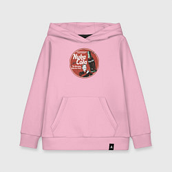 Толстовка детская хлопковая Nuka Cola Ice Cold Retro, цвет: светло-розовый