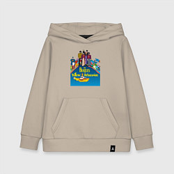 Детская толстовка-худи The Beatles on a Yellow Submarine