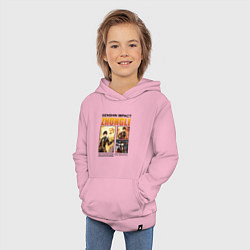 Толстовка детская хлопковая ДЖУН ЛИ - ГЕНШИН ИМПАКТ, цвет: светло-розовый — фото 2