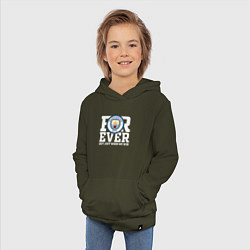 Толстовка детская хлопковая Manchester City FOREVER NOT JUST WHEN WE WIN Манче, цвет: хаки — фото 2