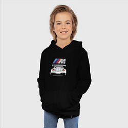 Толстовка детская хлопковая BMW Power Motorsport, цвет: черный — фото 2