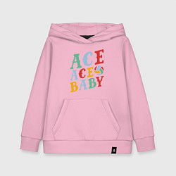 Толстовка детская хлопковая Ace Ace Baby, цвет: светло-розовый