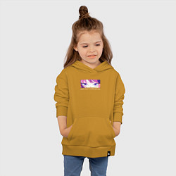 Толстовка детская хлопковая Персонаж Коми, цвет: горчичный — фото 2
