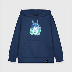 Детская толстовка-худи Семья кроликов Акварель