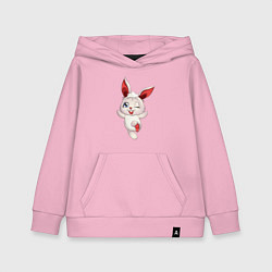 Толстовка детская хлопковая Шустрый зайчишка, цвет: светло-розовый