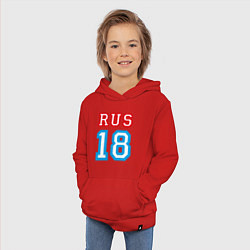 Толстовка детская хлопковая RUS 18, цвет: красный — фото 2