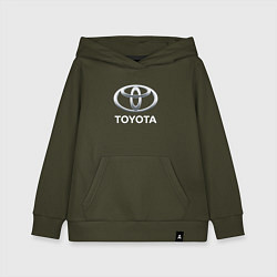 Толстовка детская хлопковая TOYOTA 3D Logo, цвет: хаки