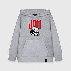 Толстовка детская хлопковая JDM Panda Japan Симпатяга, цвет: меланж