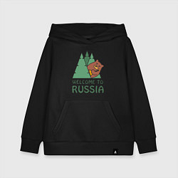 Детская толстовка-худи Welcome - Russia
