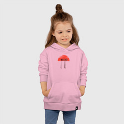 Толстовка детская хлопковая Зомби инфекия, цвет: светло-розовый — фото 2