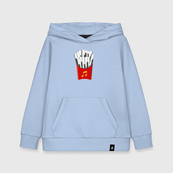 Детская толстовка-худи Картошка Фри Клавиши Фортепиано