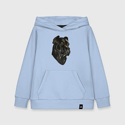 Детская толстовка-худи Портрет Кане-корсо