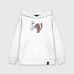 Детская толстовка-худи Большой злой волк из сказки Три Поросенка