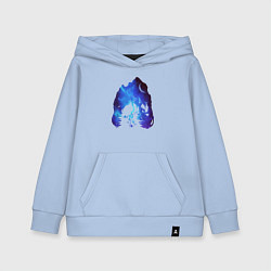 Детская толстовка-худи Череп Тираннозавра Космос