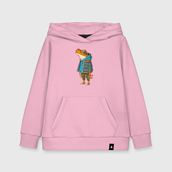 Детская толстовка-худи Оранжевая лягуха