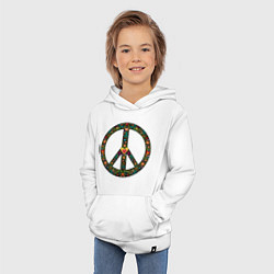 Толстовка детская хлопковая Pacific symbol, цвет: белый — фото 2