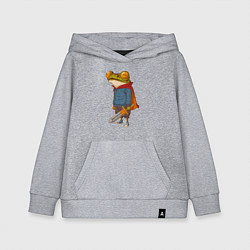 Детская толстовка-худи Лягушачий прЫнц