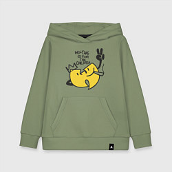 Толстовка детская хлопковая Wu-Tang Is For The Children, цвет: авокадо