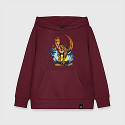 Детская толстовка-худи TYRANNOSAURUS IN PURSUIT